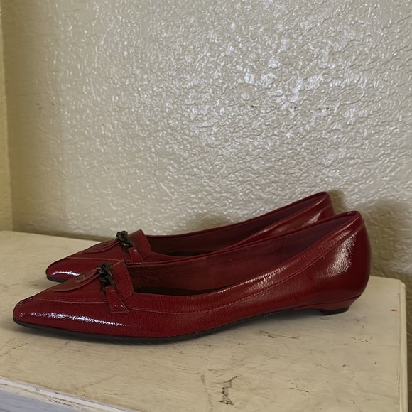 Mariana by golc Red patent pointed flats 7 - Picture 3 of 10